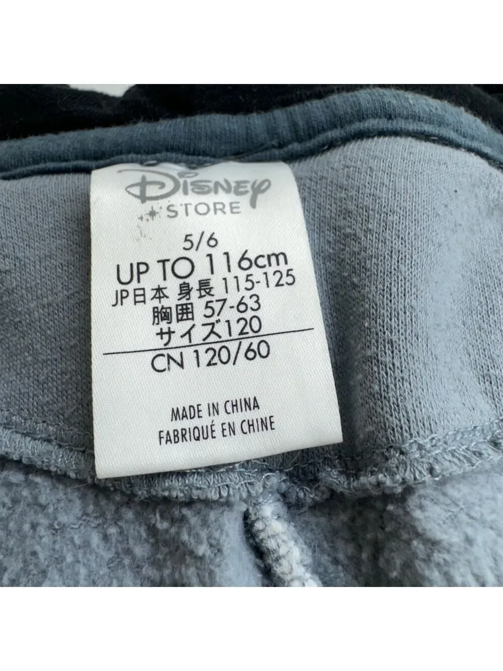 Boys' Disney Hoodie Sweatshirt Gray 5/6